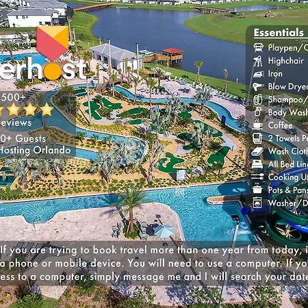 F - New 4 Bedroom Home - 5 Miles To Disney - Free Water Park - Private Pool